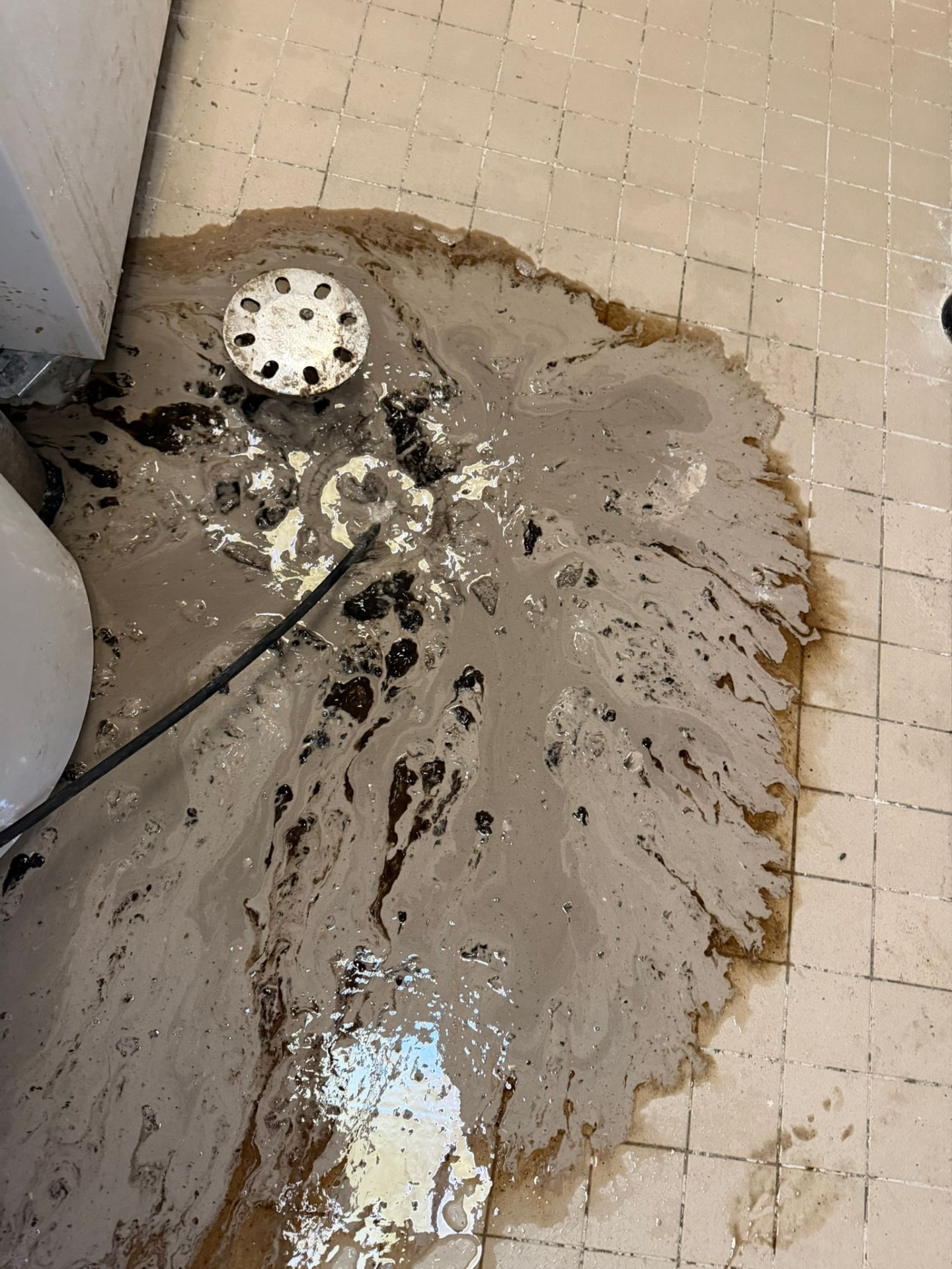 Débordement d'eaux usées lors d'un pompage d'urgence
